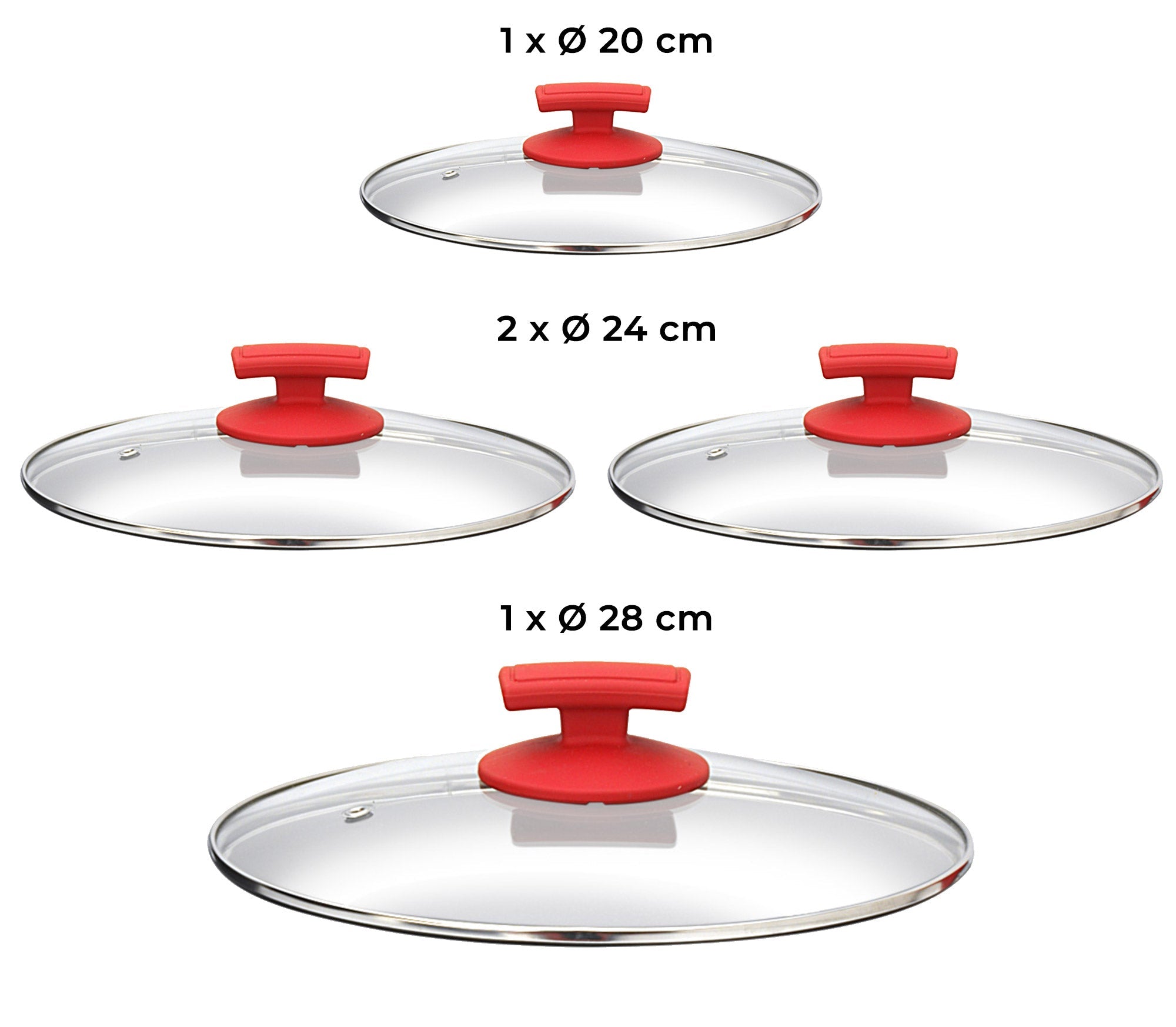 Batteria di Pentole 9 Pezzi in Alluminio Pressofuso Antiaderente Olympia Love