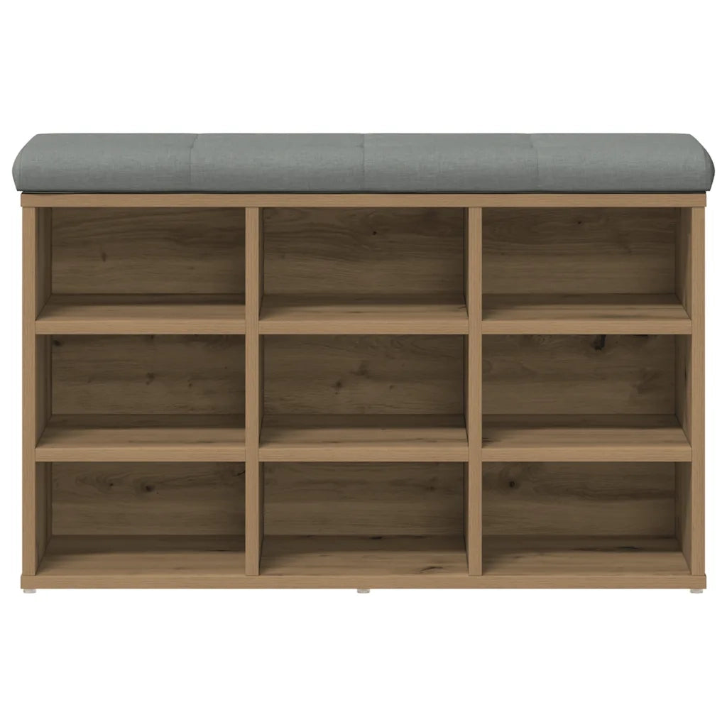 Scarpiera Rovere Artigianale 82x32x50 cm in Legno Multistrato 857624