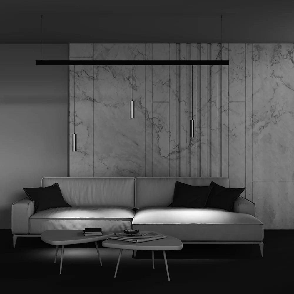 Maytoni Lampada da binario sospensione Exility Focus LED 1 luce LED integrato nero alluminio