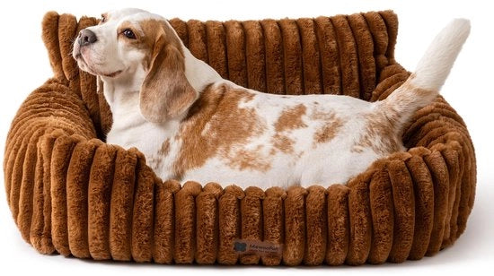 Letto per cani e gatti per interni, morbido e soffice, Letto per gatti, Piccolo letto per cani e gatti, Letto per cani (marrone, 76x53x30cm)