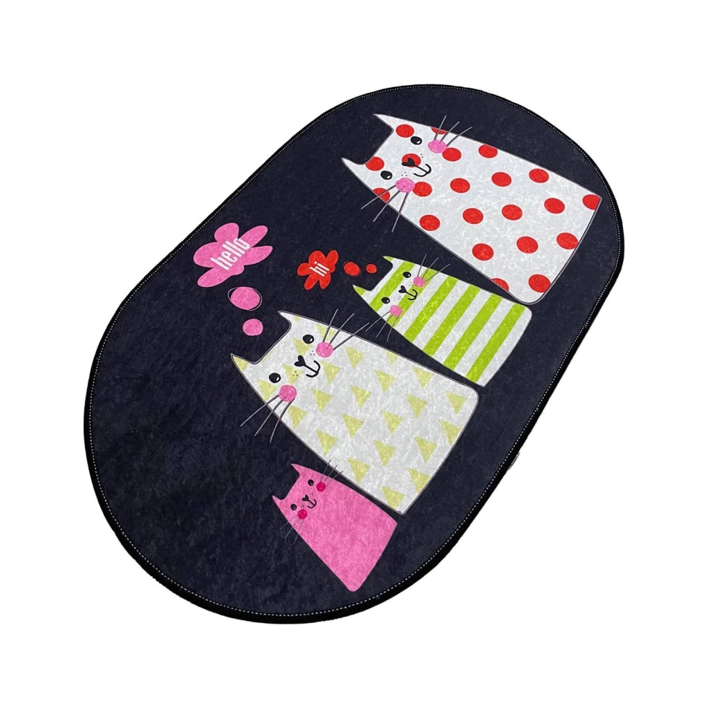 Piqua, Tappeto da Bagno Lavabile in Lavatrice, 80x100 cm Multicolore