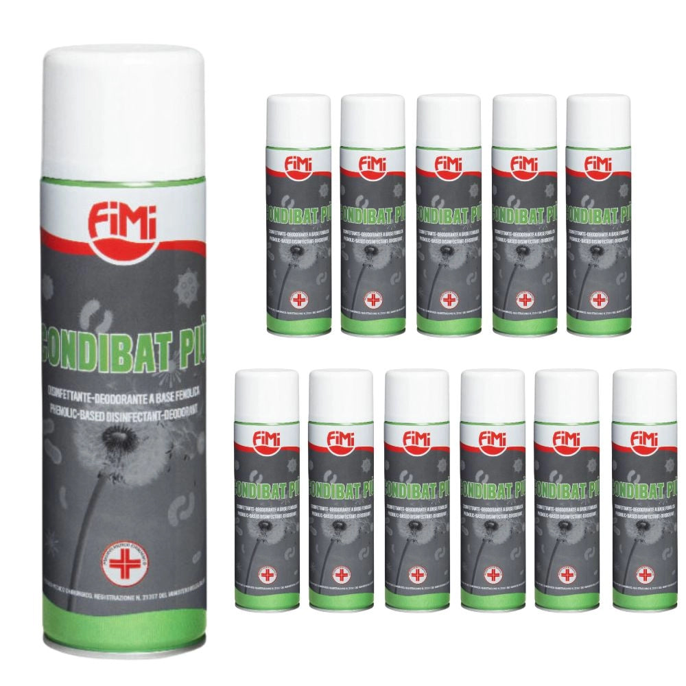 Condibat sanificante spray deodorante pino per condizionatori 500 millilitri *** quantità pezzi 12, confezione 1