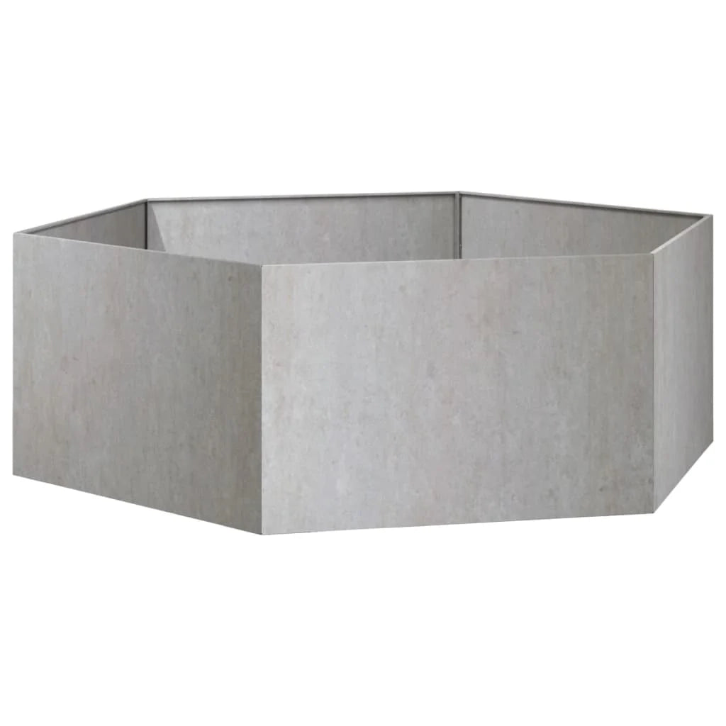 Fioriera rialzata per piante fiori terrazza giardino color ruggine 138 x 120 x 45 cm acciaio corten marrone 02_0038720