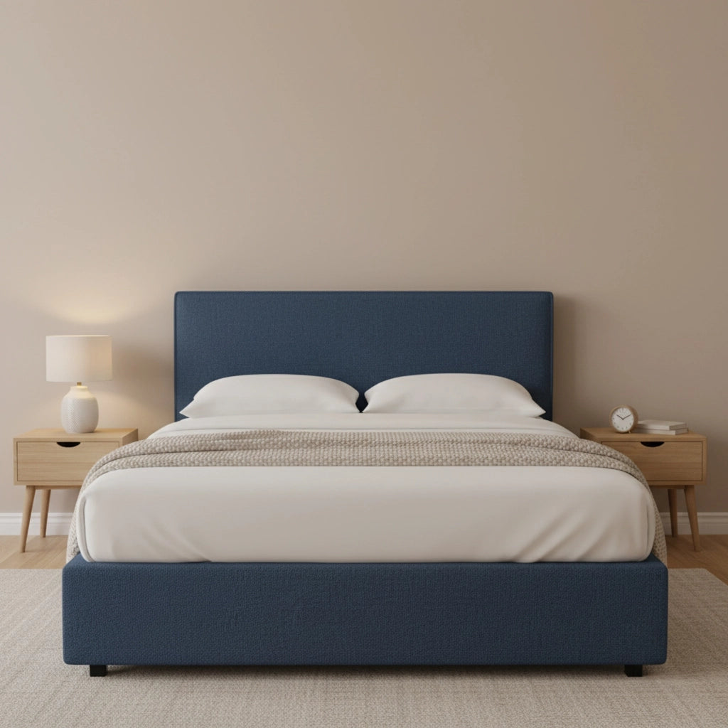 Carlisle, Letto Piazza e Mezza Sfoderabile Made in Italy, blu