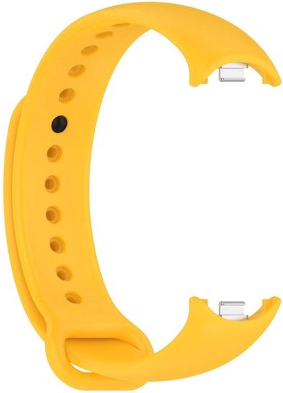 Cinturino orologio per Xiaomi Mi 8 & 9 – Dimensione unica – Connettori in silicone e metallo – Giallo Comodo e Resistente all'Acqua