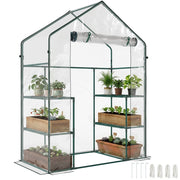 Serra da Giardino in PE Impermeabile e Anti UV con Accessori Montaggio, 142x73x195 cm, Verde