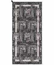Tappeto moderno BANGKOK NERO contemporaneo geometrico astratto, passatoia arredo multiuso lavabile antiscivolo cm.55x240