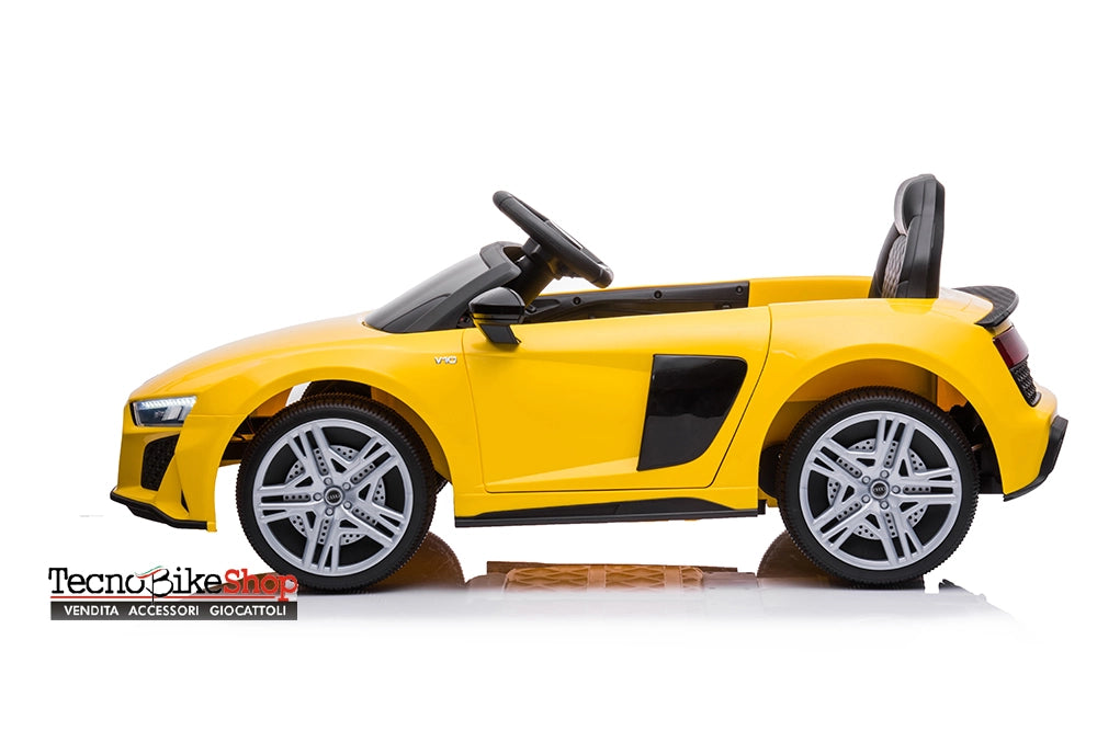 Auto Elettrica per Bambini Audi R8 Sport 12V-Giallo