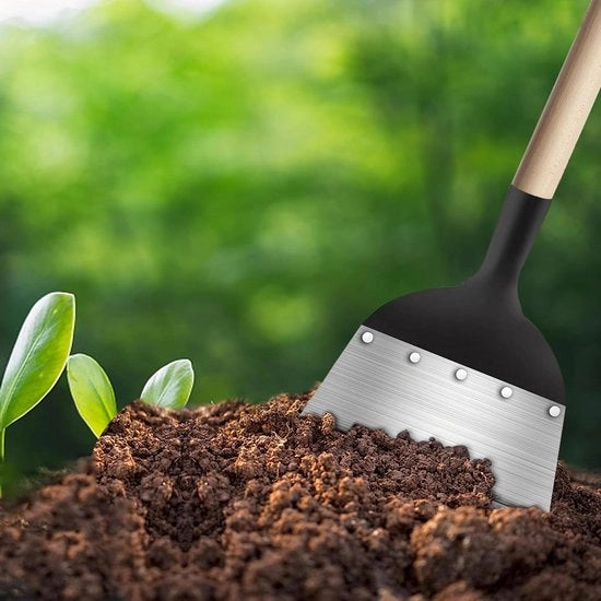 Fendina multifunzionale per giardino all'aperto - Attrezzo di ferro per la rimozione di erbacce e lavoro agricolo - 21 cm