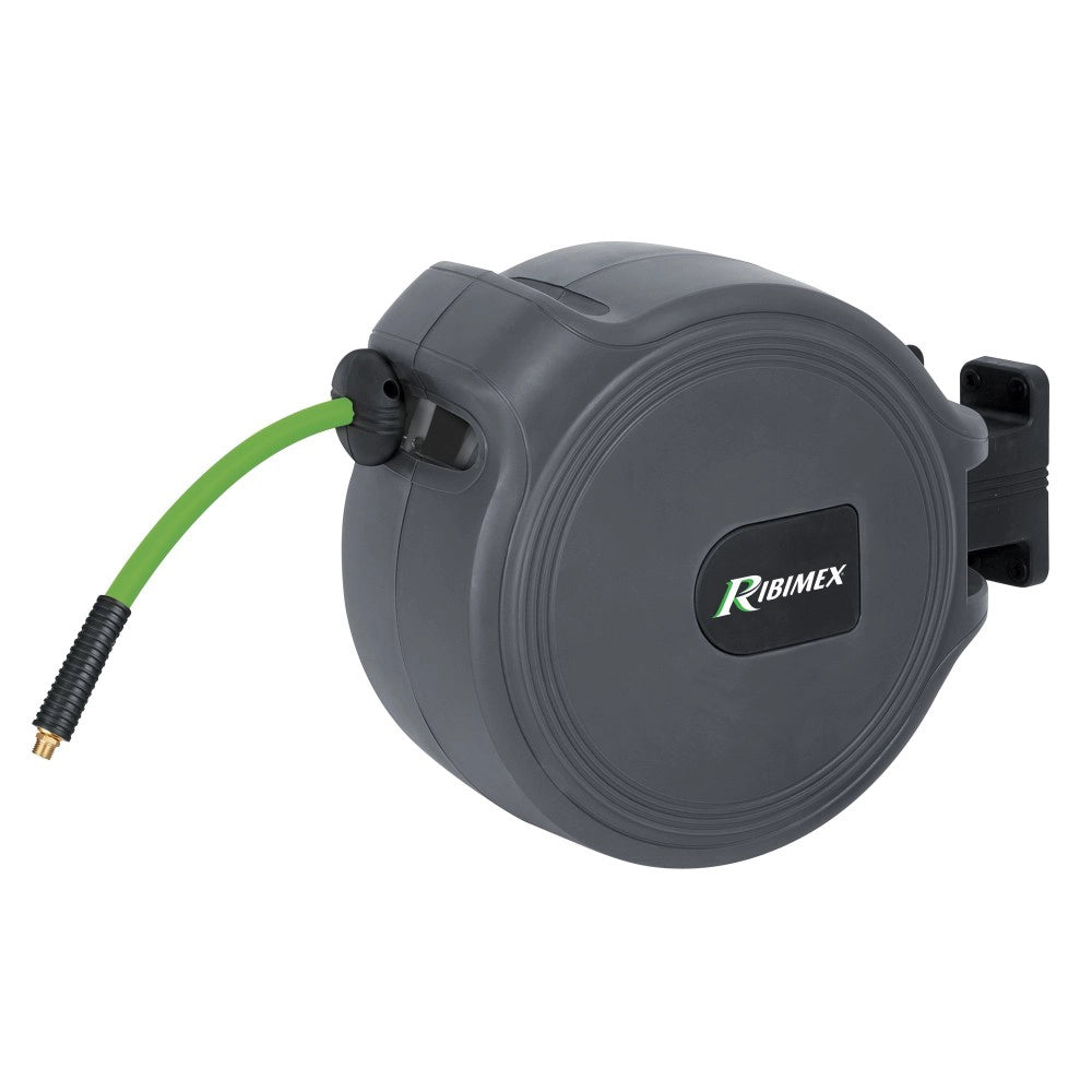 AVVOLGITUBO ARIA COMPRESSA AUTOMATICO TUBO PVC 20MT+2MT RACCORDI 1/4" RIBIMEX