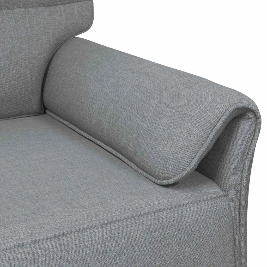 Set di divani 2 pz Grigio Chiaro Tessuto 3424871