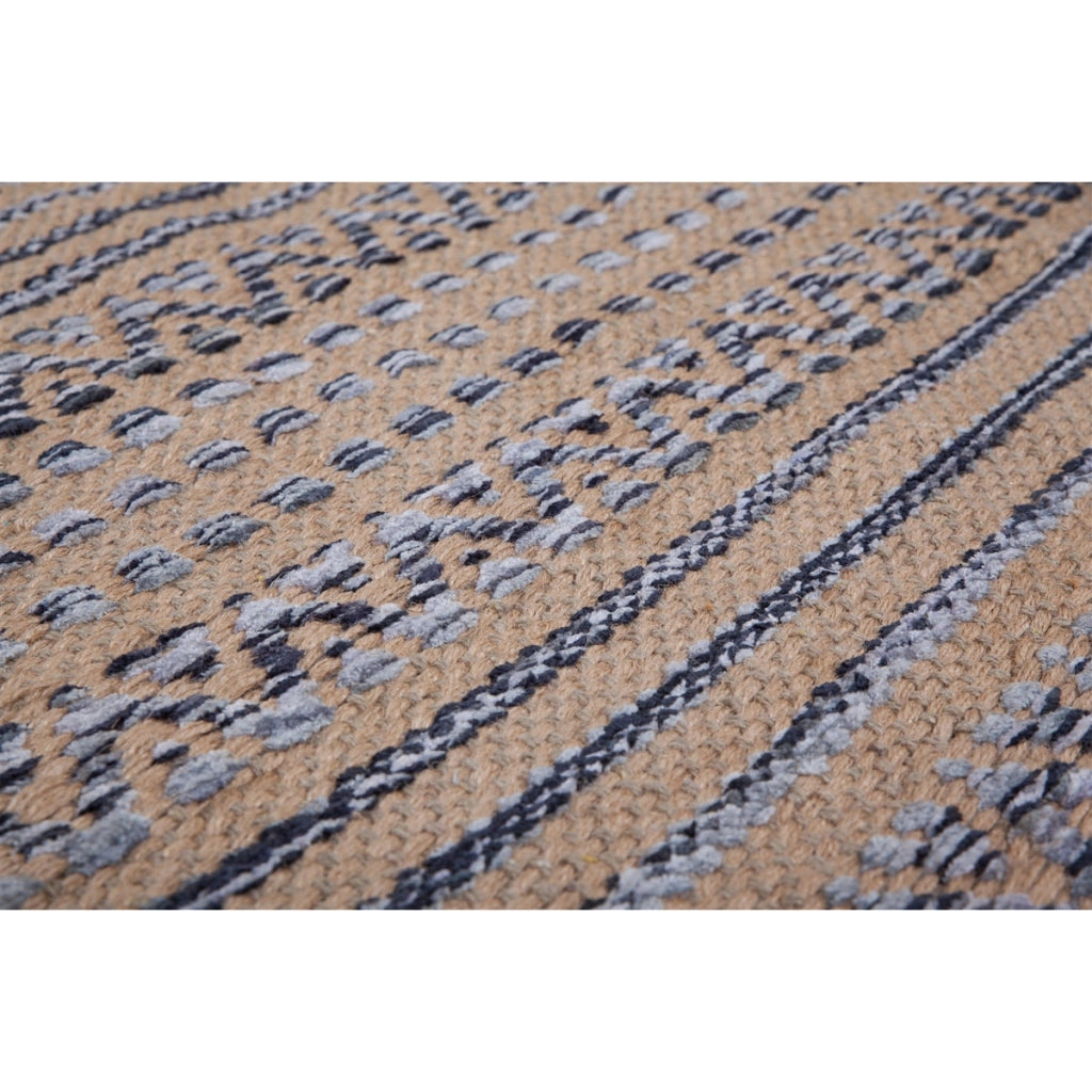 Tappeto Sienna 700 in Juta e Cotone Grigio 160x230 cm