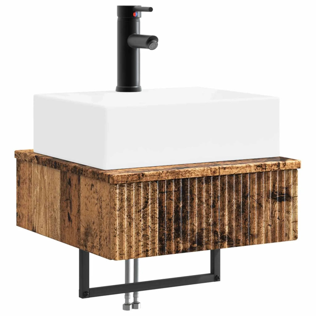 Lavabo da Parete Legno antico 40 x 41 x 39 cm CFW8195640