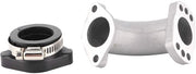 Adattatore di aspirazione Reclinabile - Bocchetta del carburatore - Materiale Rubber/Alleggerimento di alluminio - Peso Leggero - Installazione Facile - Alta Qualità