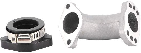 Adattatore di aspirazione Reclinabile - Bocchetta del carburatore - Materiale Rubber/Alleggerimento di alluminio - Peso Leggero - Installazione Facile - Alta Qualità