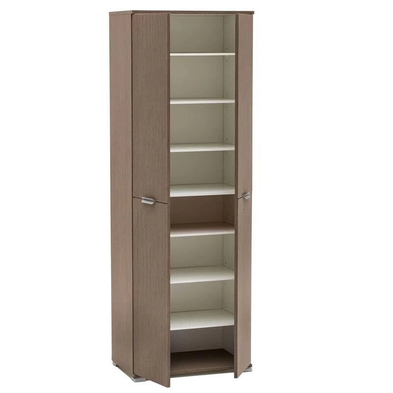 ARMADIO CON 4 ANTE ROVERE GRIGIO 60 X 38 X H174 CM