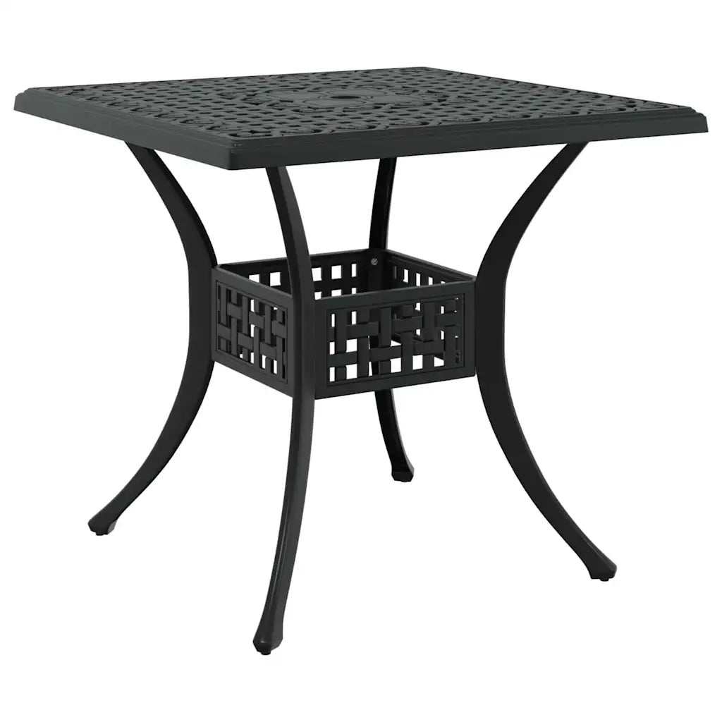 Set di Tavolo da Giardino 5 pcs Nero Alluminio pressofuso 3334761