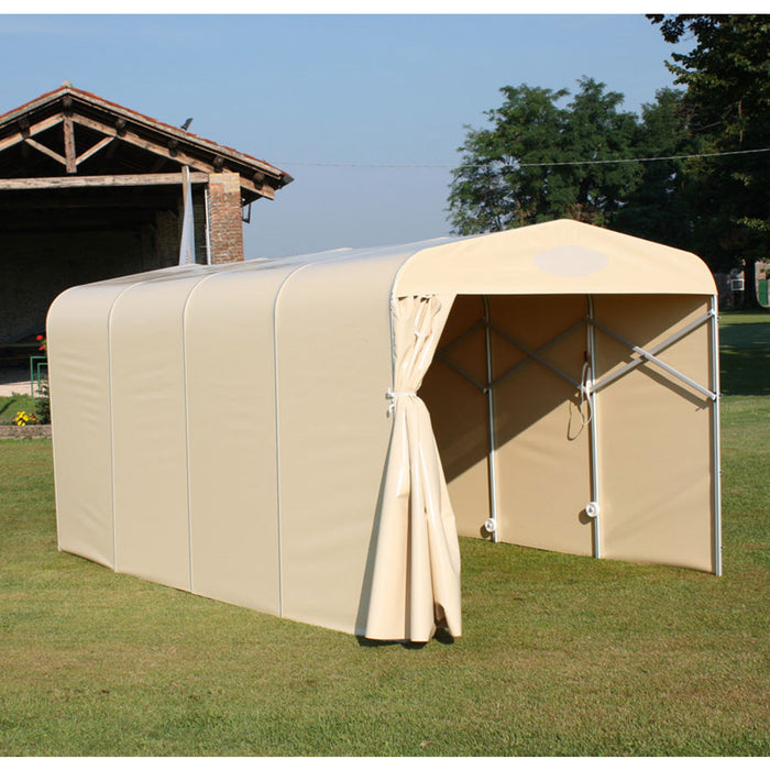 Box Tunnel Base 515x280xh230 cm Copertura in PVC per Auto Maddi Verde