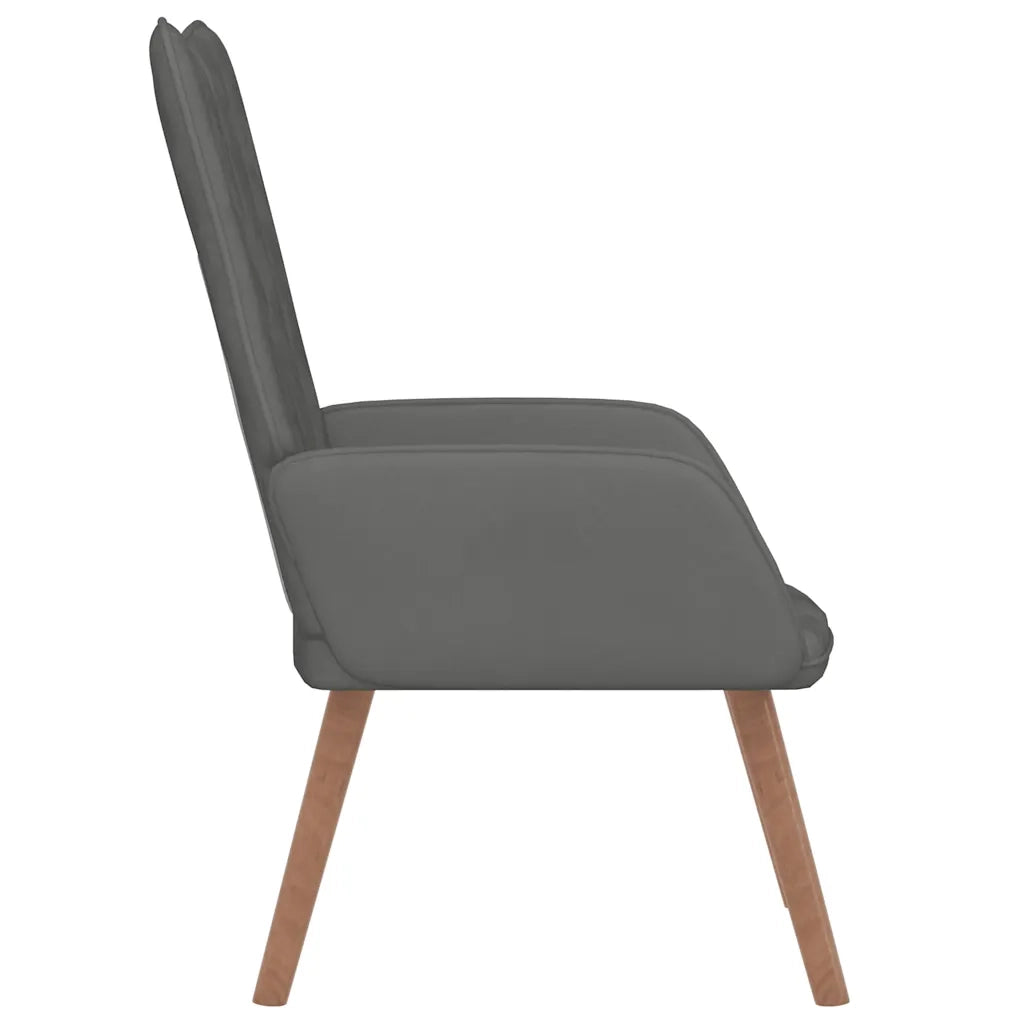 Poltrona Relax Grigio Scuro in Velluto cod mxl 10430