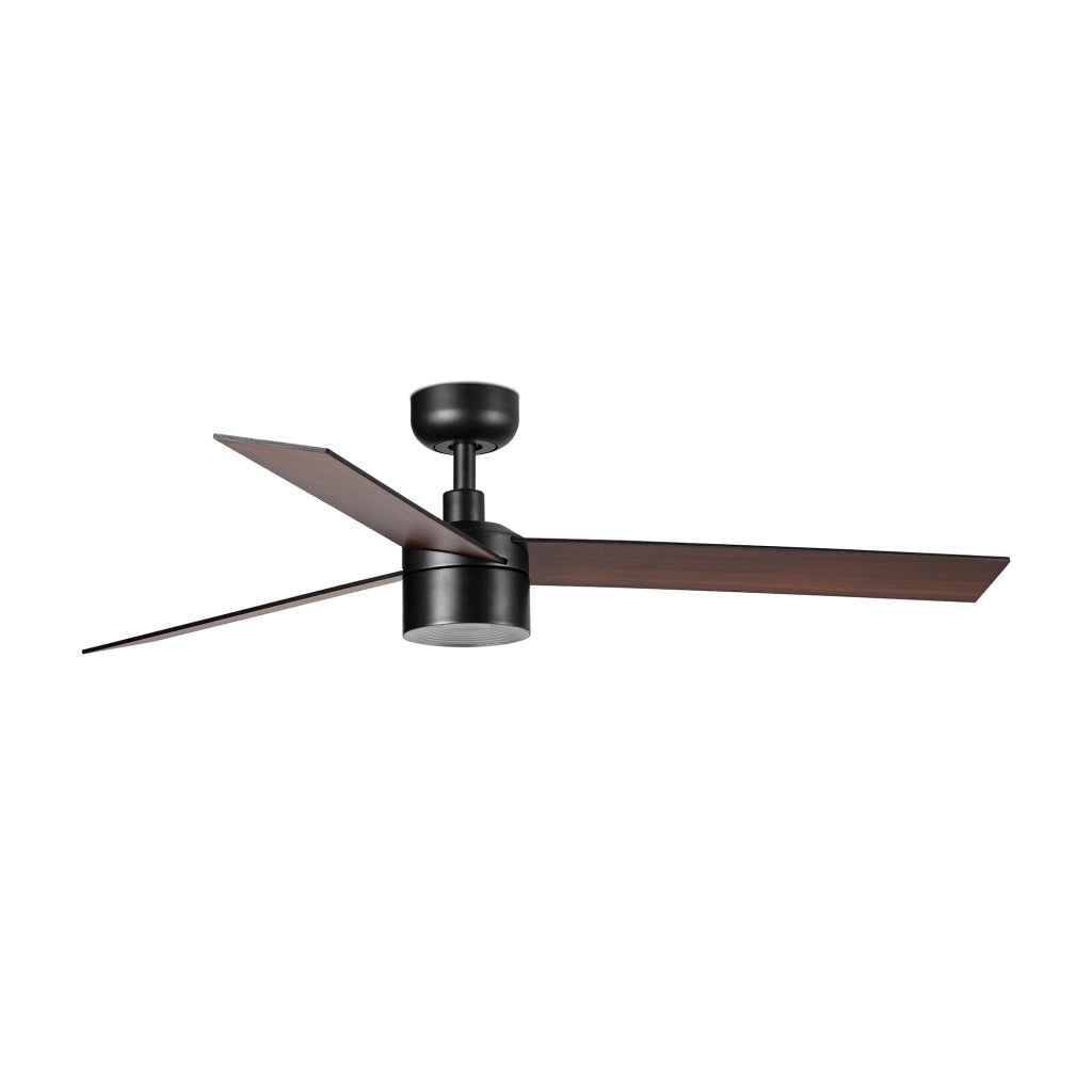 RUDDER TEK 3 L Ventilatore nero/noce 4000K