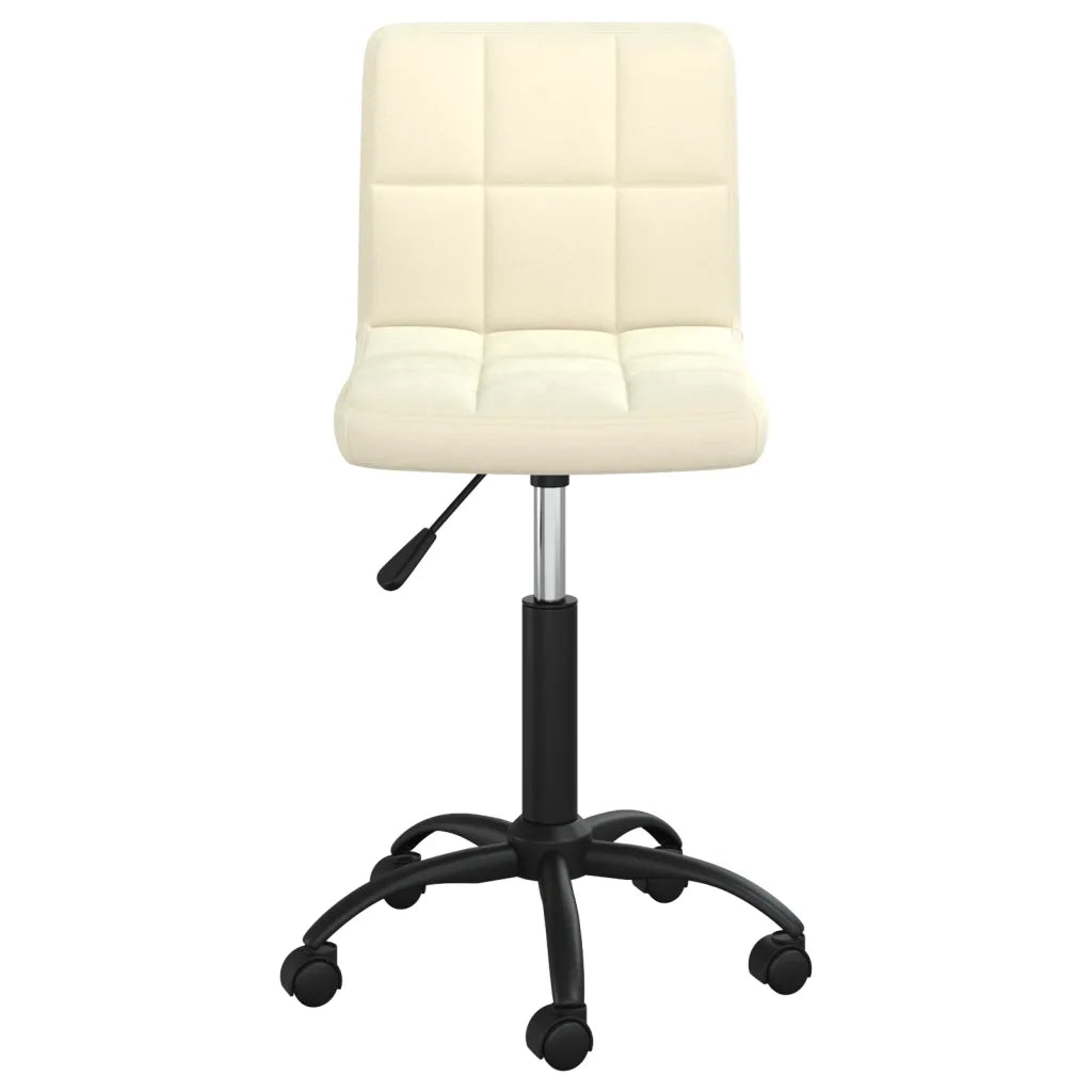 Sedia da Pranzo Girevole Crema in Velluto cod mxl 27858