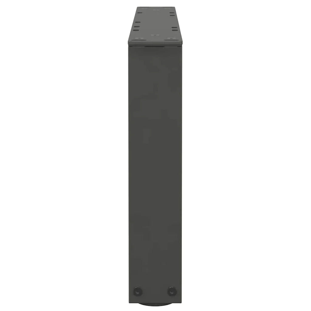 Set di 2 gambe regolabili per tavolino da caffè a forma di V 50 x 30 x 31 cm in acciaio antracite 02_0056898