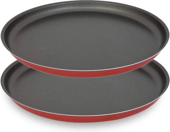 Piastra per Pizza - Laminato in Alluminio - Diametro 30 cm - Set da 2 - Realizzato in Italia
