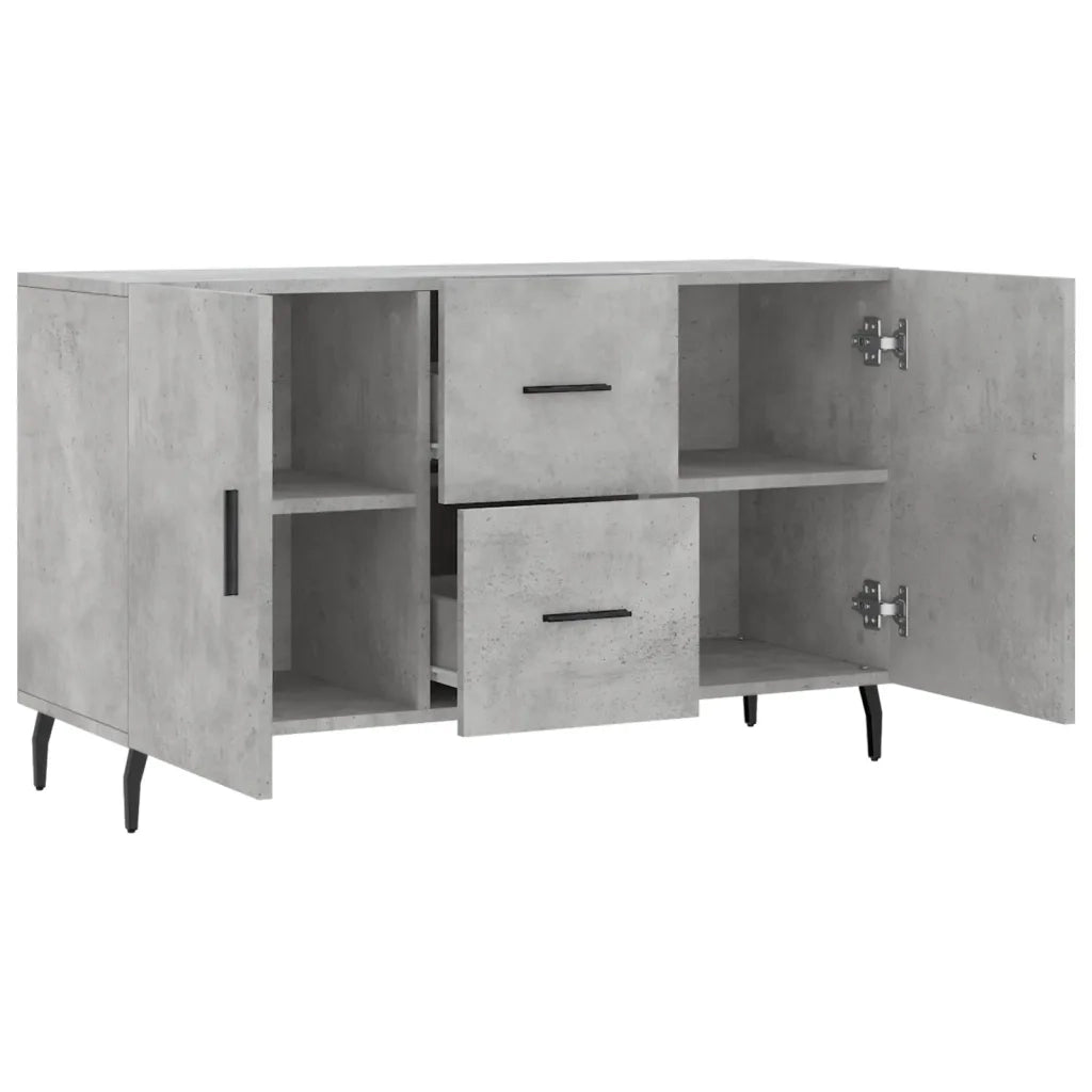 Credenza | Madia | Buffet da pranzo | Armadio da pranzo Grigio Cemento 100x36x60 cm in Legno Multistrato