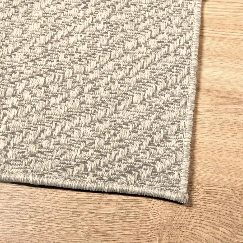 vidaXL Tappeto ZIZUR Crema 200x200 cm Aspetto Iuta Interni ed Esterni