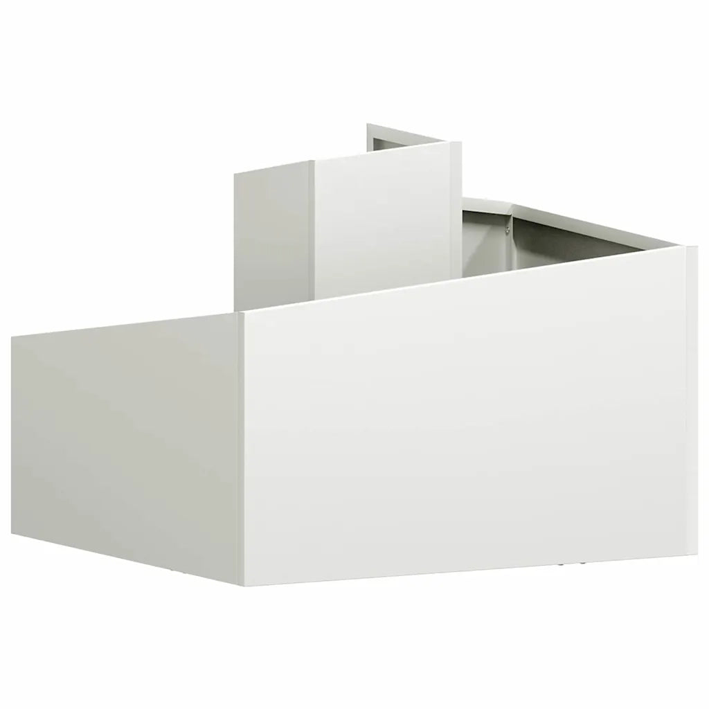 Fioriere | Cassetta per fiori | Vaso da giardino Bianco 60 x 60 x 50 cm