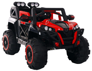 Macchina Elettrica per Bambini 12V Kidfun Fuoristrada 4x4 Rossa