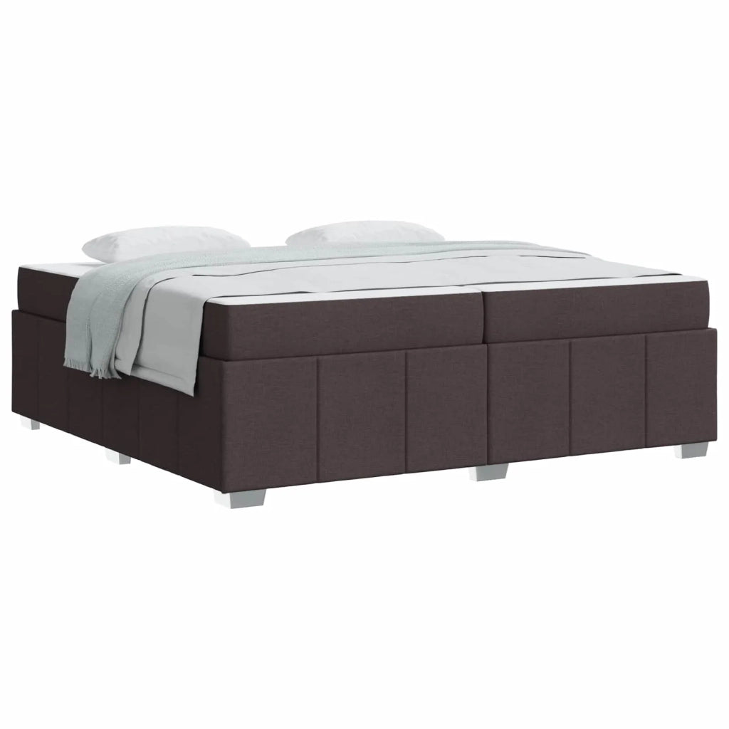 Struttura del letto Marrone Scuro 200 x 200 cm Tessuto 3398310