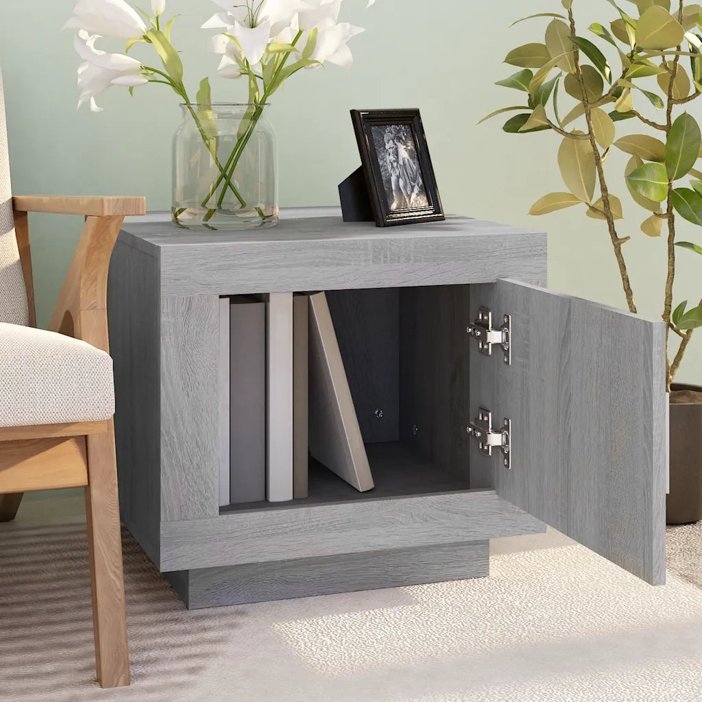 Tavolino da Salotto Grigio Sonoma 51x50x45cm Legno Multistrato