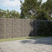 Cesto Gabbione con Copertura 1200x100x200 cm in Ferro Zincato 3295247