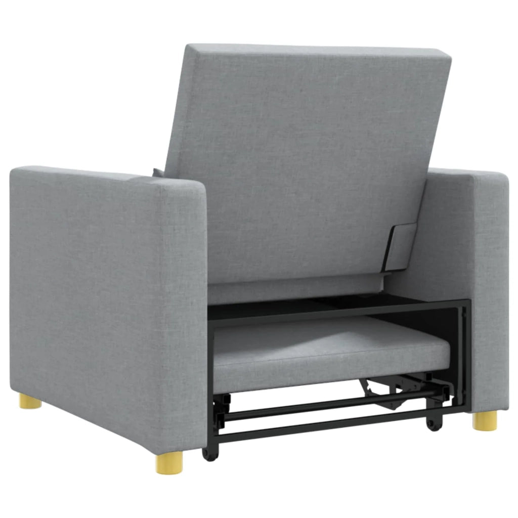 Divano letto | Sof¨¤ letto | Letto singolo estraibile singolo Grigio chiaro 90 x 165 x 87 cm