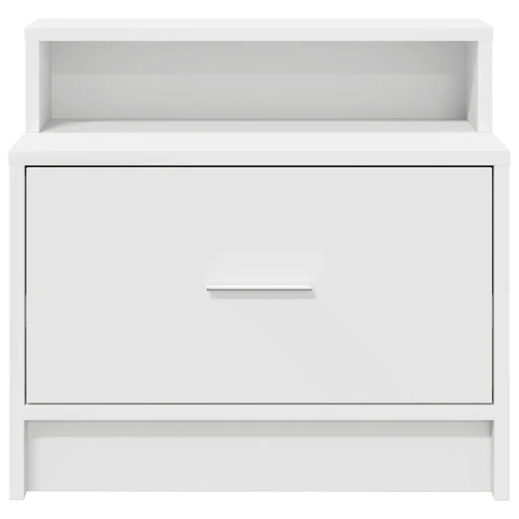 Comodini con Cassetto 2 pz Bianco 51x31x47 cm 858669