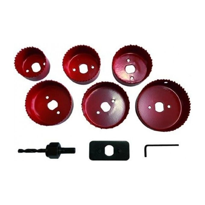 Vigor-Blinky Seghe a Tazza Set 9 Pezzi Acciaio al Carbonio 51-86mm