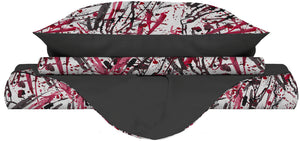 Copripiumino Matrimoniale con Federe Stampato in Microfibra Crazy