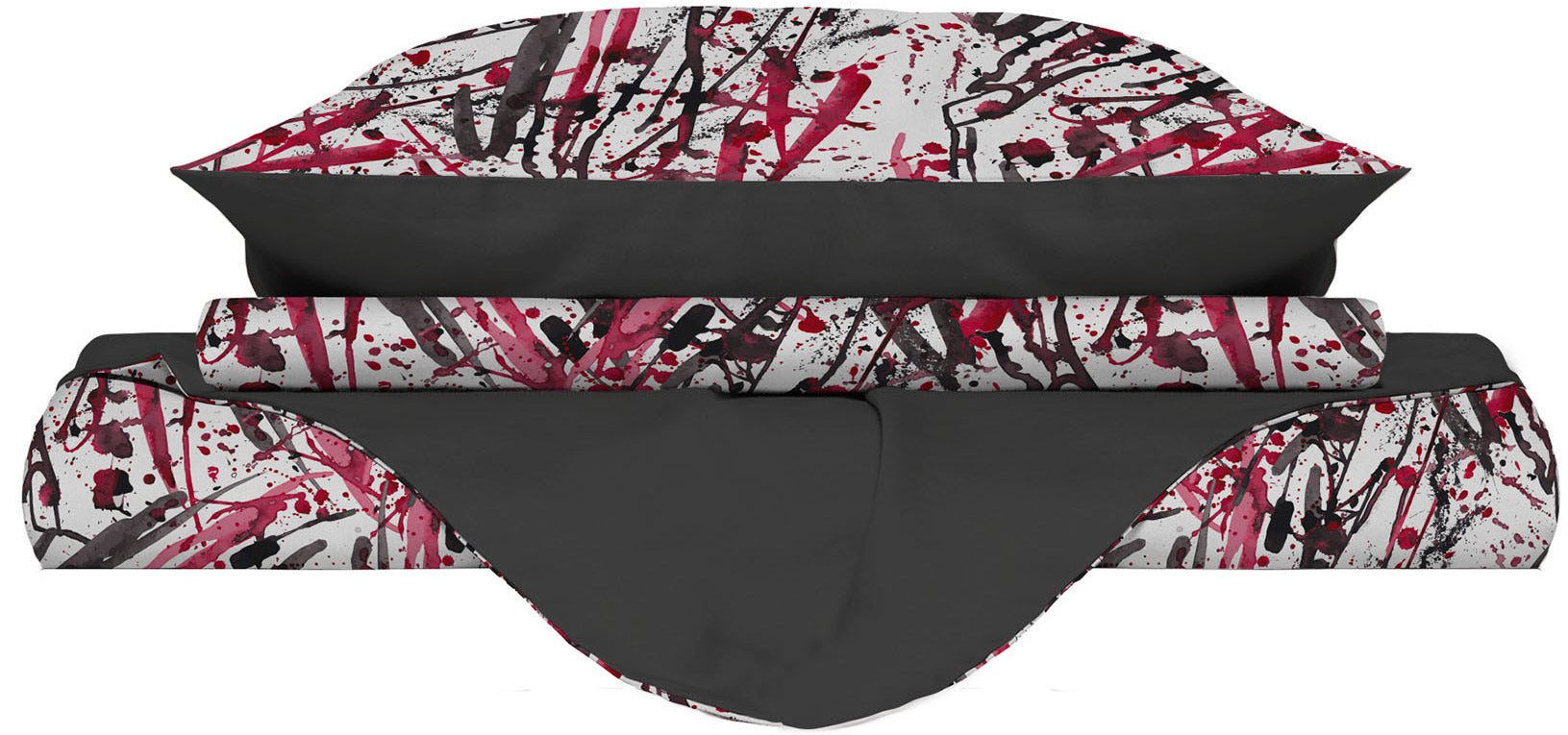 Copripiumino Singolo con Federe Stampato in Microfibra Crazy