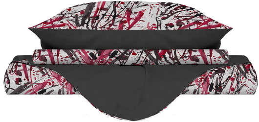 Copripiumino Singolo con Federe Stampato in Microfibra Crazy