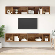 Set mobile TV 4 pcs Legno vecchio 37 x 37 x 107 cm