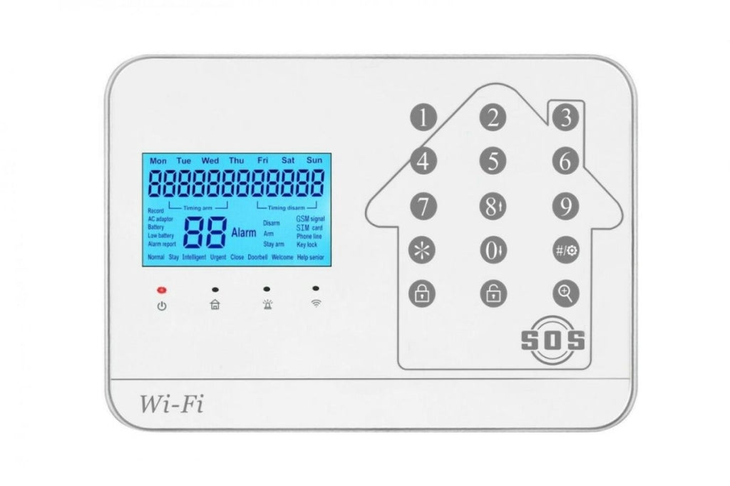 KIT ANTIFURTO ALLARME CASA WIRELESS SENZA FILI GSM WIFI