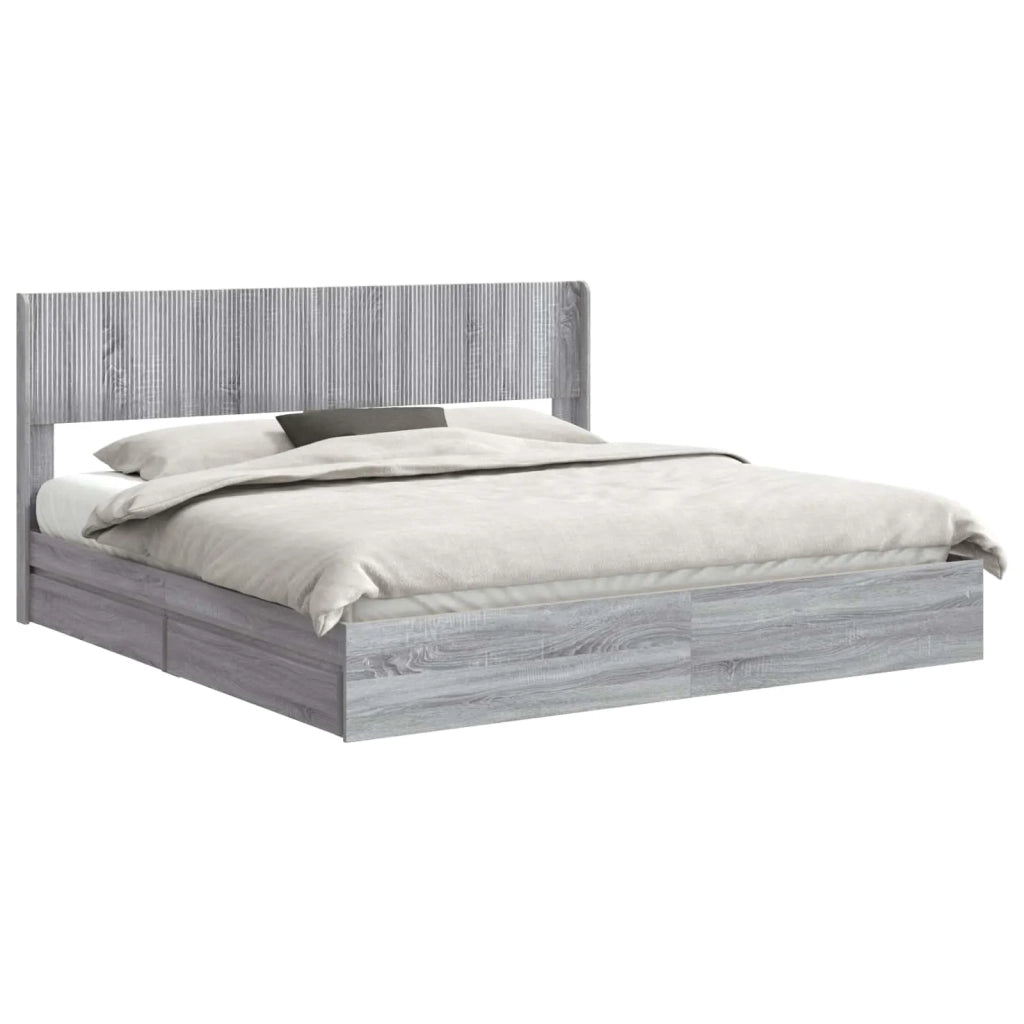 Struttura del letto con stoccaggio e testata 3 pcs 3414358