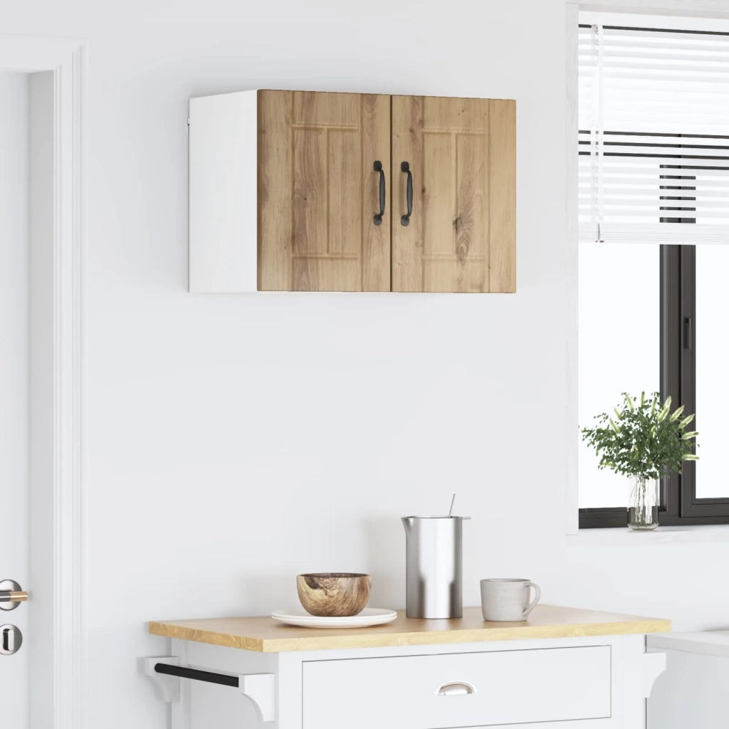 Armadietto a muro LUCCA 2 pcs Rovere Artigianale 884873