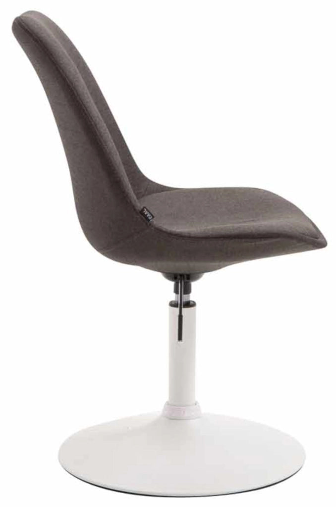 Set di 4 sedie da pranzo in tessuto Maverick grigio scuro,bianco