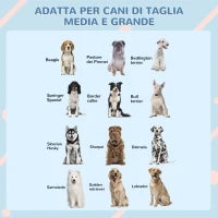 Casetta per Cani in PP Impermeabile con Tetto Inclinato e Porta di Ingresso, 84.2x98.2x82 cm, Grigio