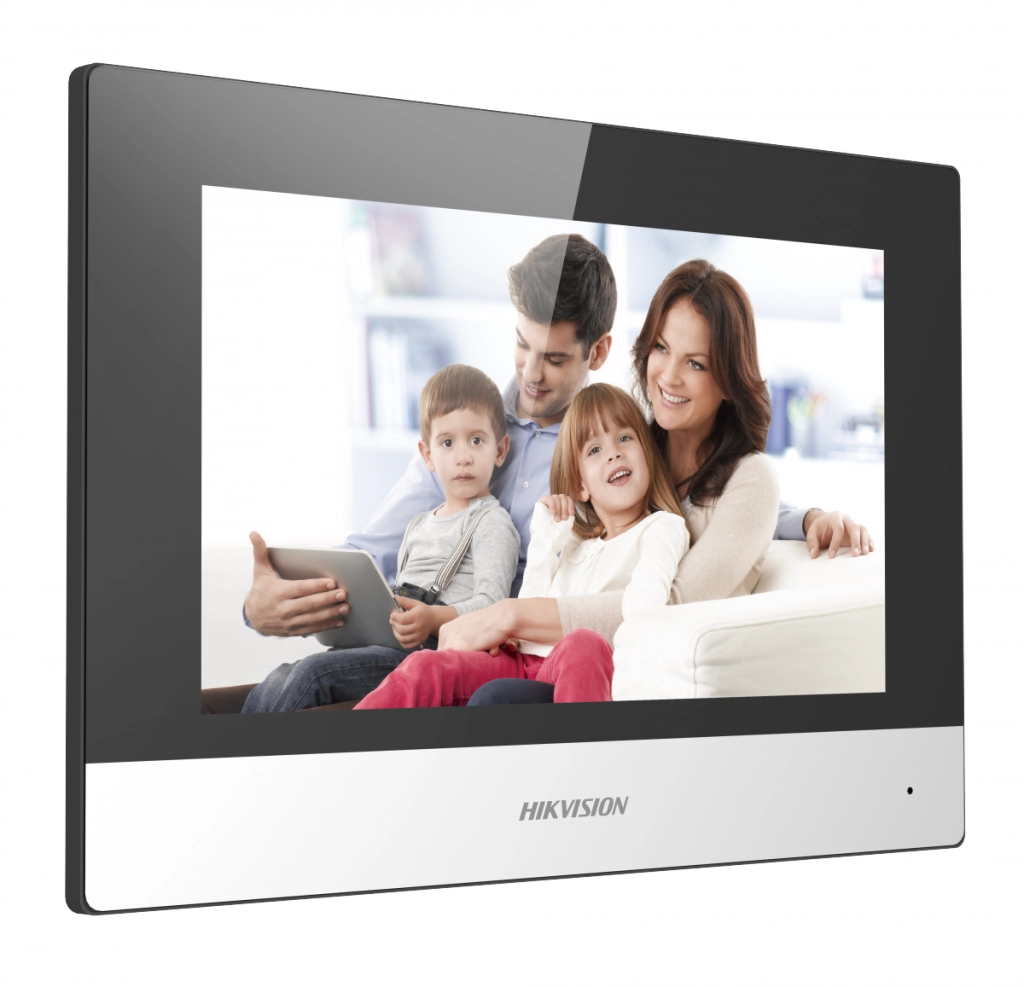 Kit videocitofono IP Hikvision DS-KIS604-P 2 Mpx con lettore mifare per sblocco serratura DS-KIS604