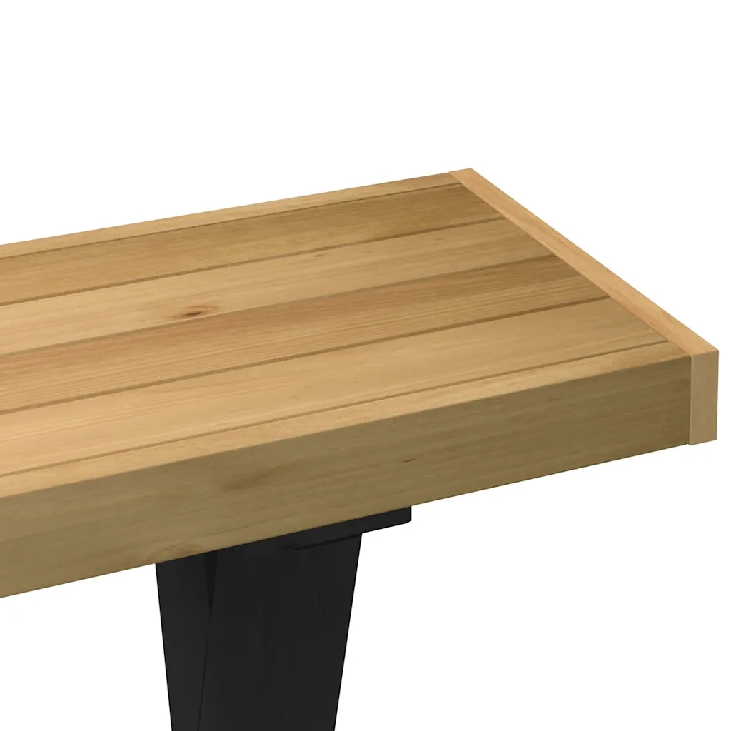 Tavolo Consolle NOAIN Gambe Forma X 120x30x75 cm Legno Massello 4100037