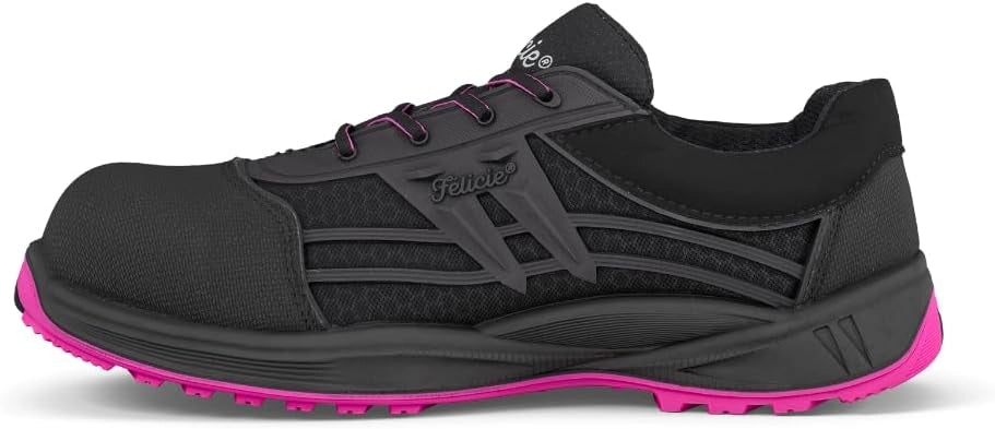 Sneakers di Sicurezza ERIS S3 Sra ESD - Nero e Rosa
