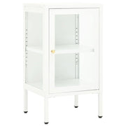 Credenza | Madia | Buffet da pranzo | Armadio da pranzo 38x35x70 cm Metallo e Vetro